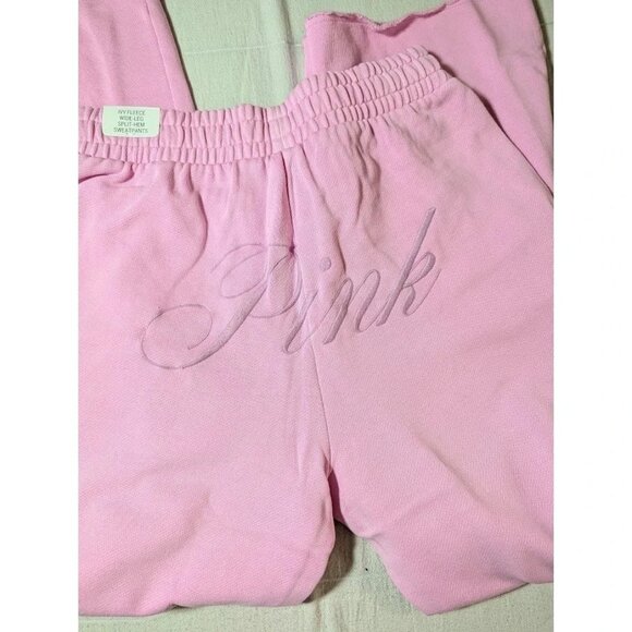Women’s Victoria’s Secret PINK Rear Logo Cotton Sweatpants S Small Pull On NEW - Picture 1 of 10